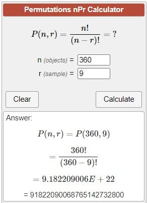 nPr Calculator